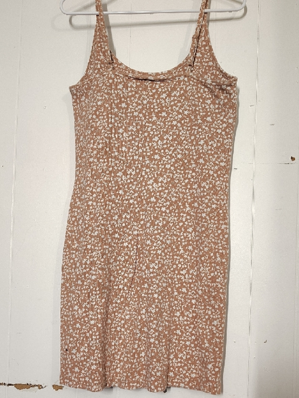 Old Navy Tan Floral Midi Slip Dress - Picture 4 of 4